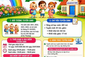 THÔNG BÁO TUYỂN SINH NĂM HỌC 2026 – 2027