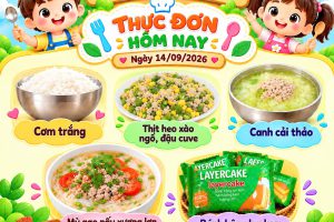 Công khai công tác giao nhận thực phẩm, chế biến suất ăn ngày 14/9/2026